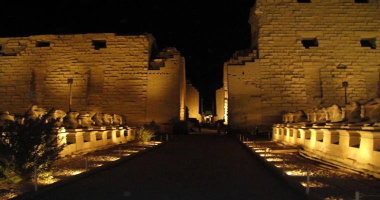 Sound and Light Show at Karnak Temple in Luxor