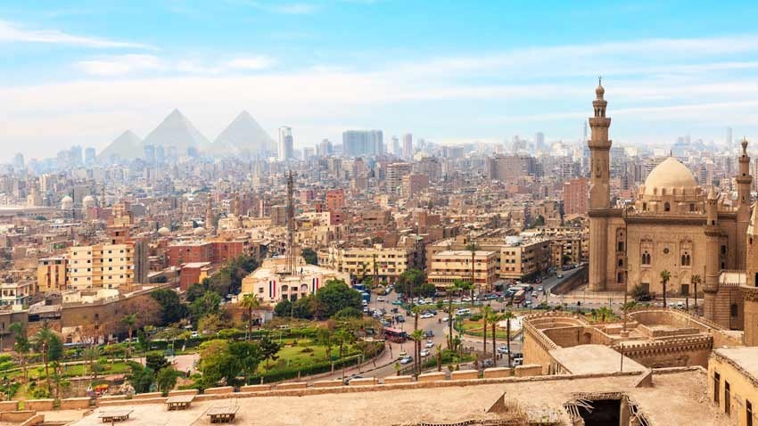 Cairo by Night from Mountain Top