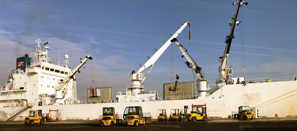 Offloading in mid-December of the m/v Green Italia marks the start of Chilean winter fruit shipment season into the Port of Wilmington, longtime leading U.S. fresh fruit import port.