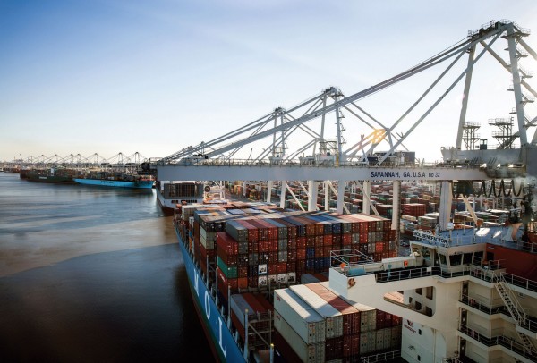 The Port of Savannah’s 1,200-acre Garden City Terminal. (Photo courtesy of Georgia Ports Authority/Emily Goldman