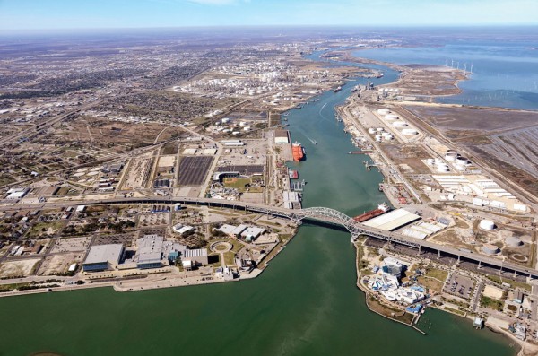 Port Corpus Christi eyes building upon its oil export prominence with a taller harbor bridge and deeper channel.