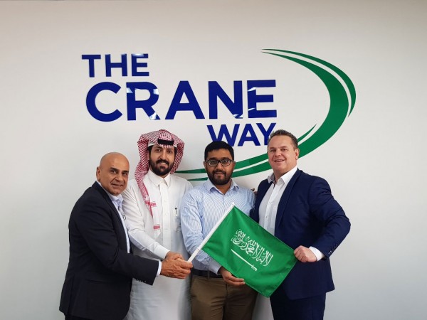 Featured from left to right: Michael Karam, Country Manager UAE & KSA, Mohammad Alshaharni, Government Relations Manager, Mufeed Mohammed Ali, Operations Supervisor, Gerard Ryan, RVP EMEIA.