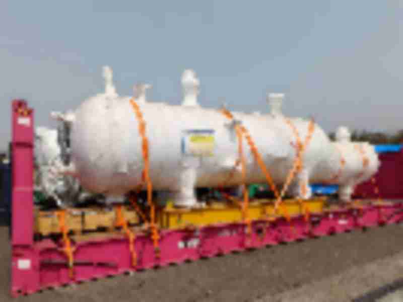 Condensers travel from India for Saudi Arabian Oil and Gas Project