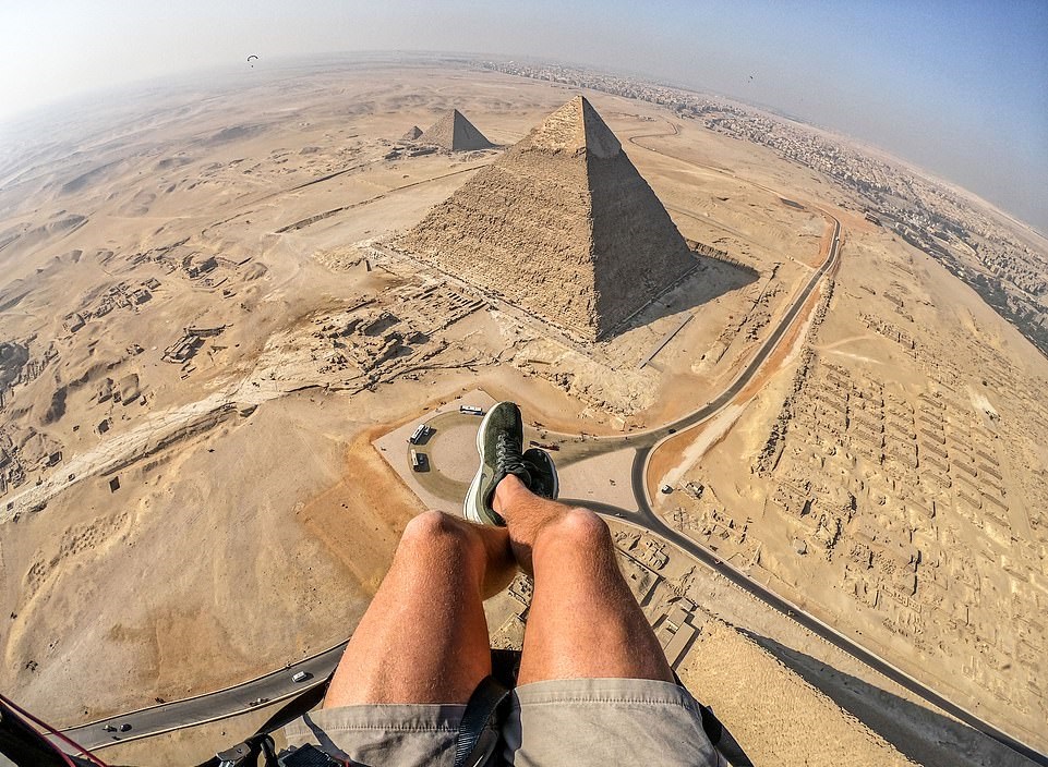 Paramotor Over Giza Complex